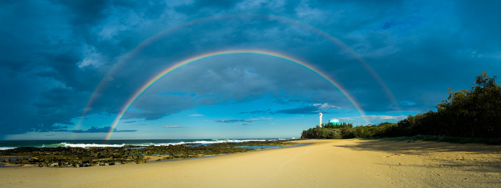 Double Rainbow - Point Cartwright - Photography Sunshine Coast