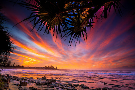 Moffat Beach Sunset (Copy) - Photography Sunshine Coast