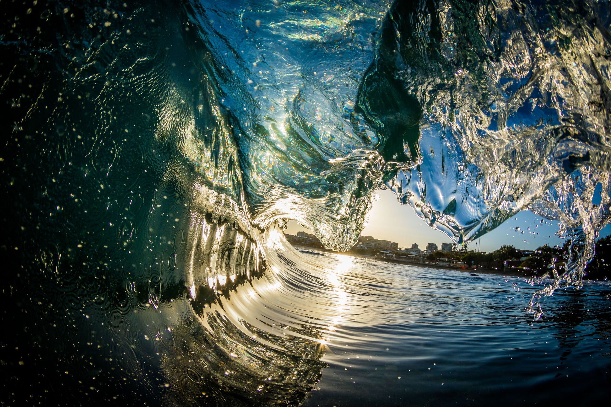 Sunset Glass - Kings Beach - Photography Sunshine Coast