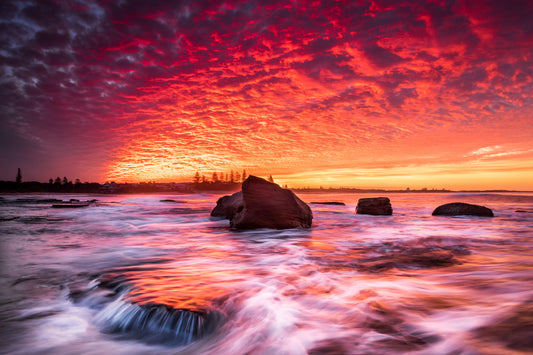 Blood Sunset - Moffat Beach - Photography Sunshine Coast